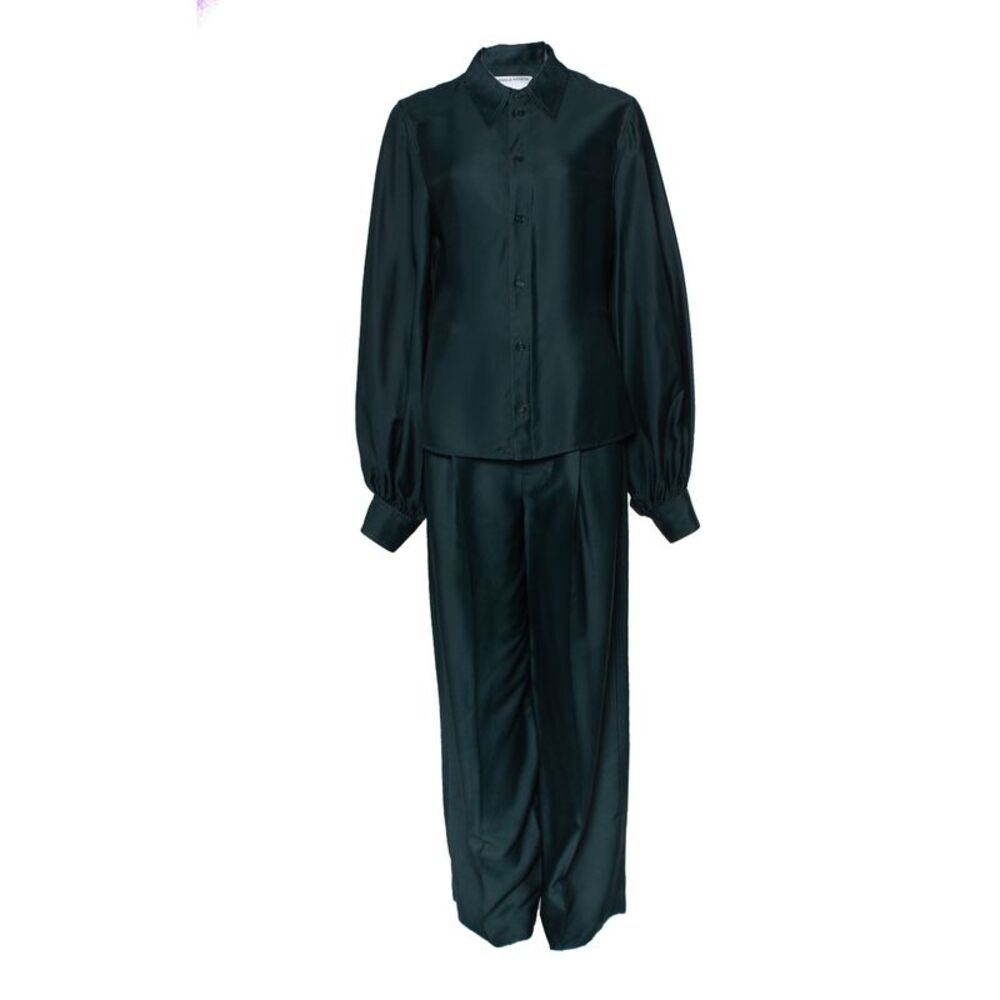 Bottega Veneta green PJ suit